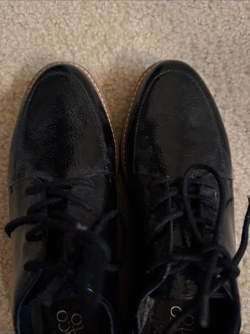FRANCO SARTO - Black Patent Shoes - Size 7M
